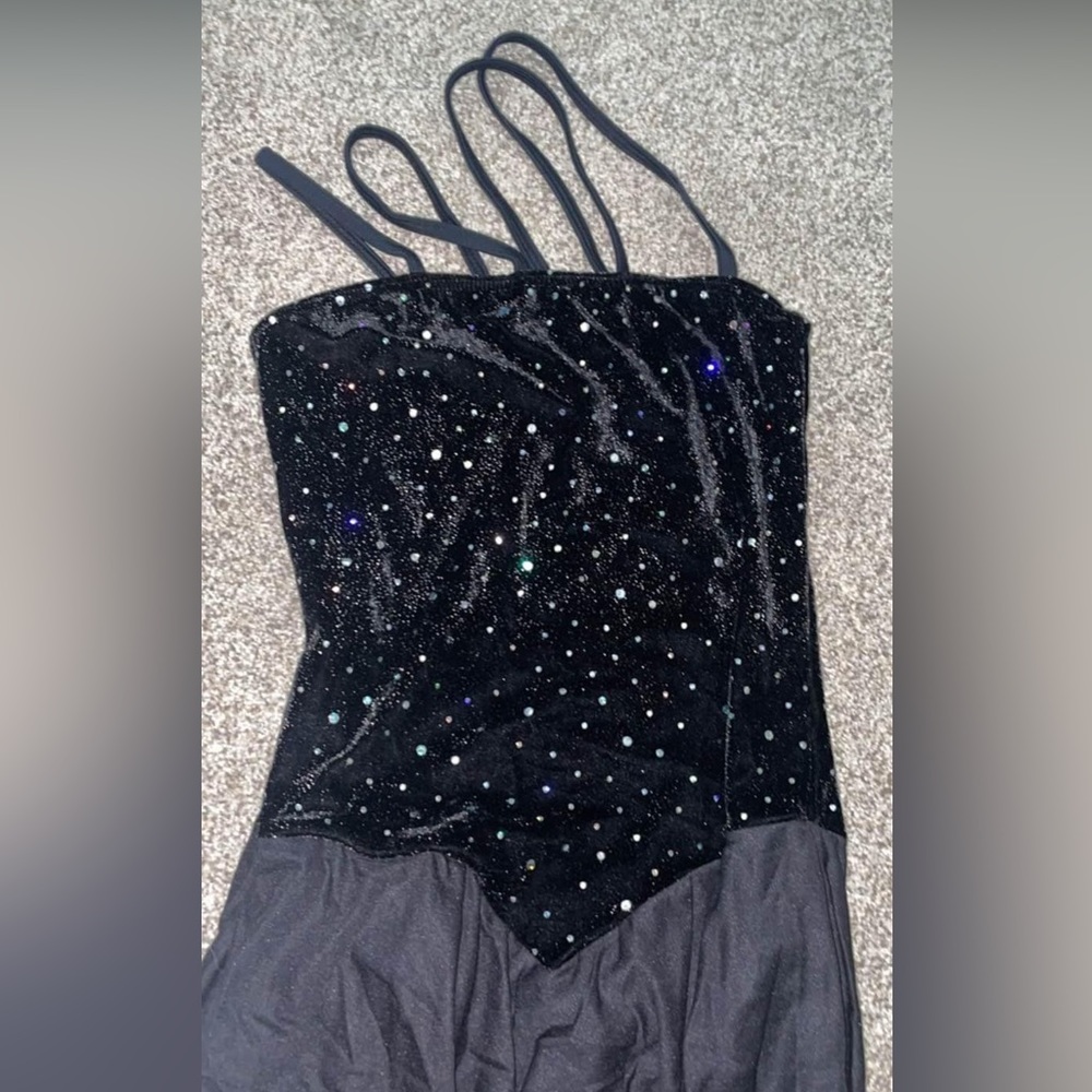 black one piece solo costume